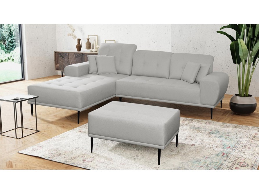 Ecksofa Huguk + Polsterhocker