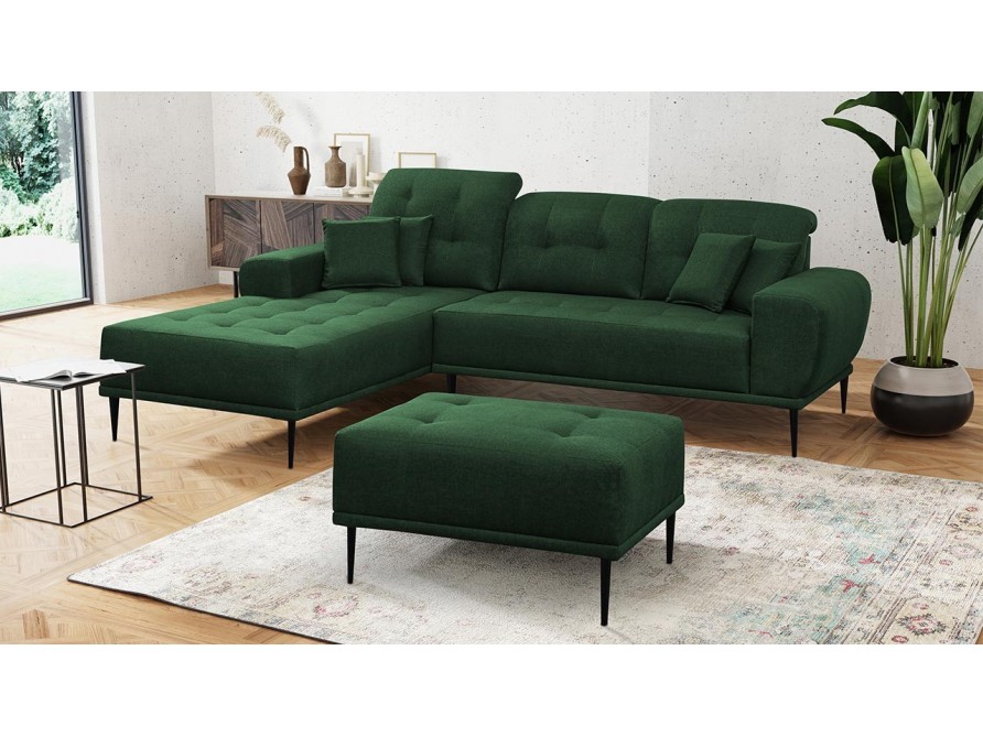 Ecksofa Huguk + Polsterhocker