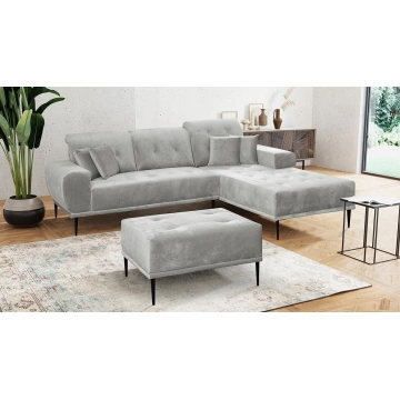 Eckcouch Huguk + Polsterhocker