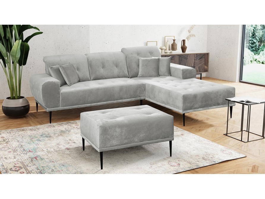 Ecksofa Huguk + Polsterhocker