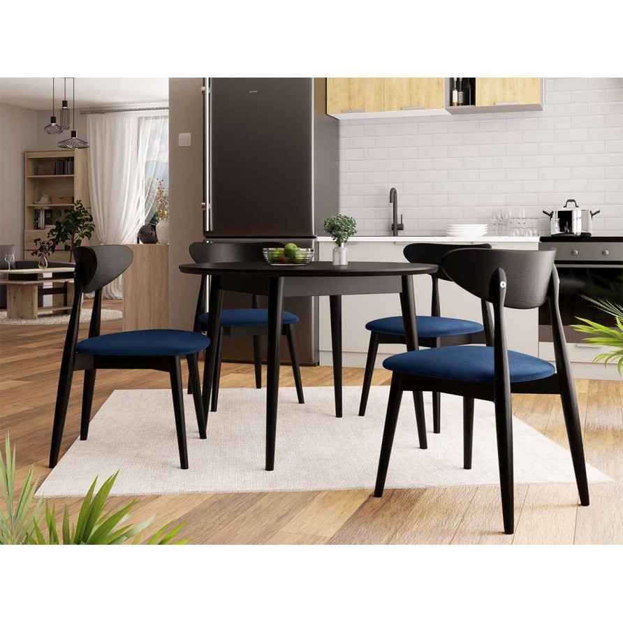 Essgruppe 01: Tisch Vidariko FI 120 + Stühle ST80 (5-teilig) Essgruppe 01: Tisch Vidariko FI 120 + Stühle ST80 (5-teilig)