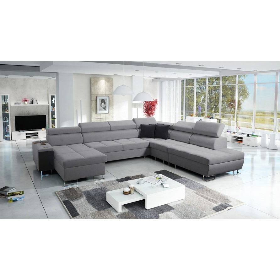Wohnlandschaft Ewasy X mit drei Bettkästen und Schlaffunktion Wohnlandschaft Ewasy X mit drei Bettkästen und Schlaffunktion
