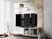 TV-Lowboard Oreox mit zwei Wandregale XVII