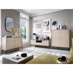 Wohnzimmer-Set Tonkor Beige I