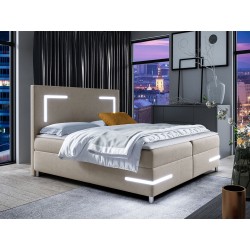 Miniaturbild von Boxspringbett mit zwei Bettkästen Fronasa LED