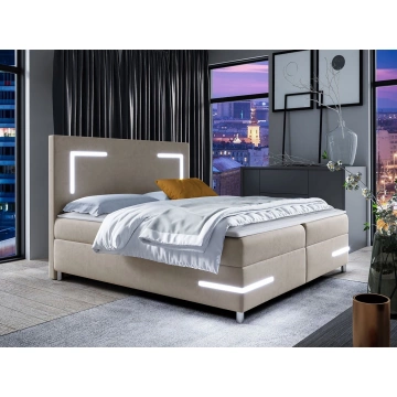 Boxspringbett mit zwei Bettkästen Fronasa LED