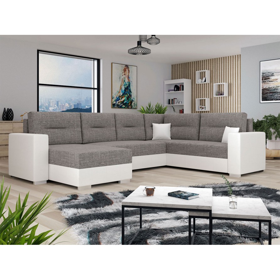 Wohnlandschaft Poncjan mit Schlaffunktion und Bettkasten Wohnlandschaft Poncjan mit Schlaffunktion und Bettkasten