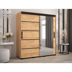 Kleiderschrank Schiebetür mit Spiegel Spirydon V2 180 cm