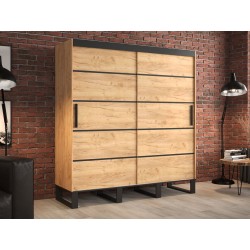 Großer Schiebetürenschrank ohne Spiegel Willow V1 200 cm