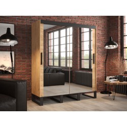 Schwebetürenschrank mit Spiegel Willow T3 180 cm