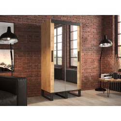Kleiderschrank mit Schiebetüren und Spiegel Willow T3 100 cm
