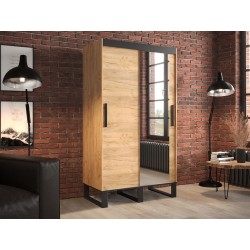 Kleiderschrank Schiebetür mit Spiegel Willow T2 120 cm