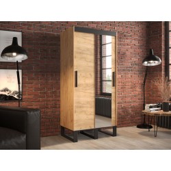 Schwebetürenschrank mit Spiegel Willow T2 100 cm