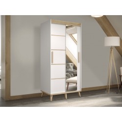 Schwebetürenschrank mit Spiegel Bravo V2 100 cm