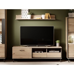 TV-Lowboard Garnela GR03 + Wandregal Garnela GR02