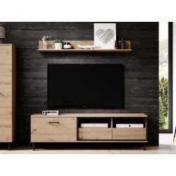 TV-Lowboard Garnela GR03 + Wandregal Garnela GR02