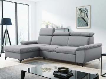 Couch L Form Chester A mit Schlaffunktion und Bettkasten