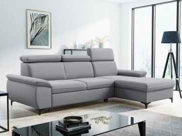 Couch L Form Chester A mit Schlaffunktion und Bettkasten