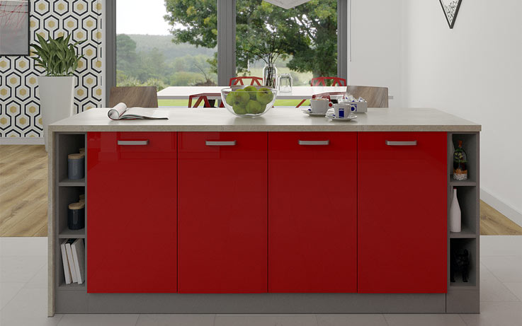 Moderne Küche mit Insel – Inspiration - Mirjan24