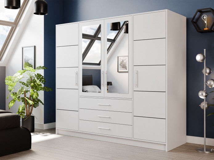 Kleiderschrank 4-türig Lily D4