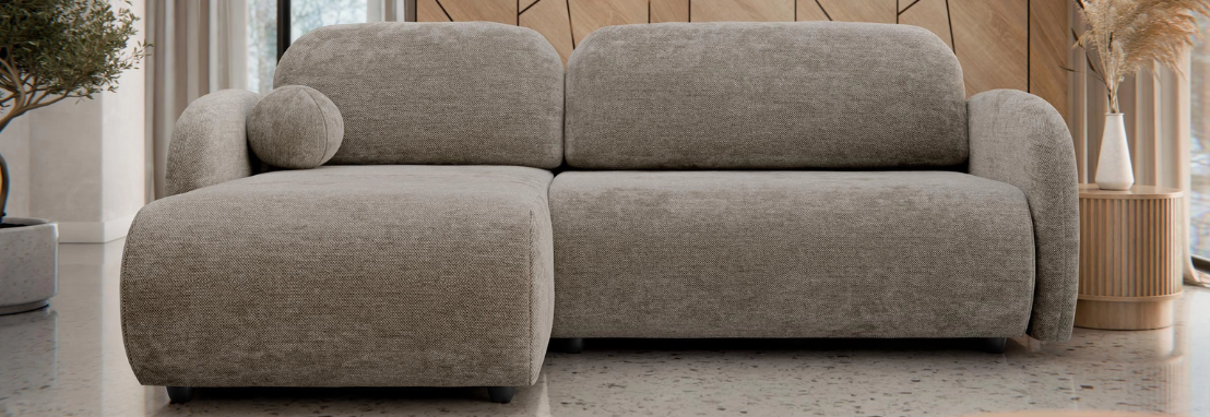 Kleines Wohnzimmer und das Bedürfnis nach Schlaf – warum ein kleines Ecksofa besser sein kann als ein normales Sofa. | MIRJAN24 Tipps