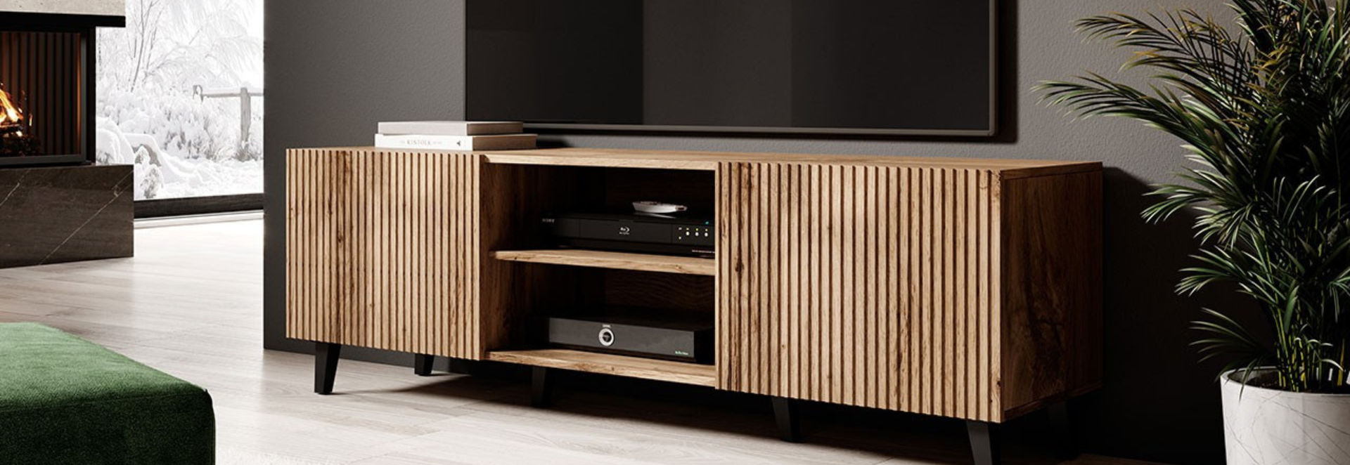 Wir richten die TV-Zone im Wohnzimmer ein – Welches TV-Lowboard passt am besten?