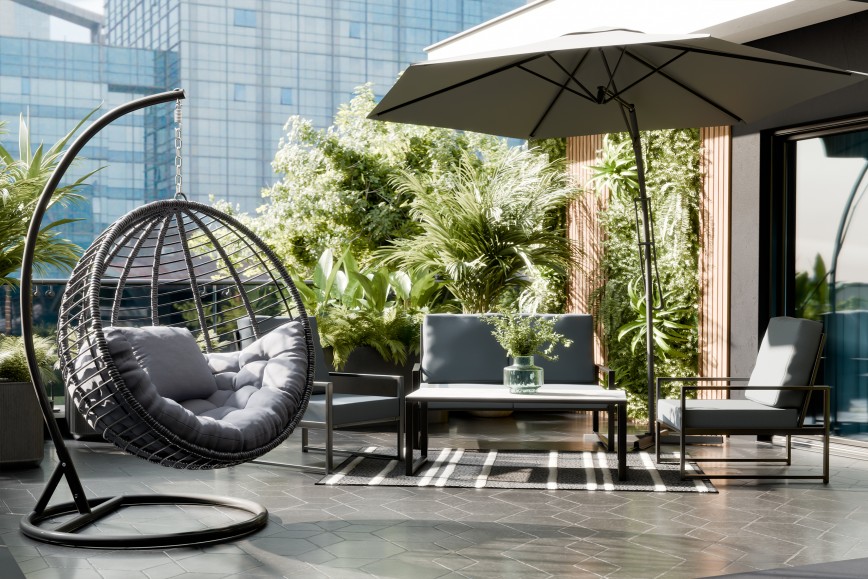 Inspirierende Raumgestaltung: Balkon im Stil des Urban Jungle