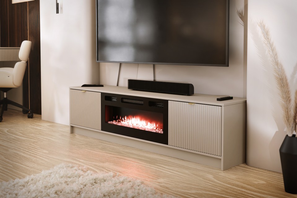 TV-Lowboard Razimo EF mit Kamin