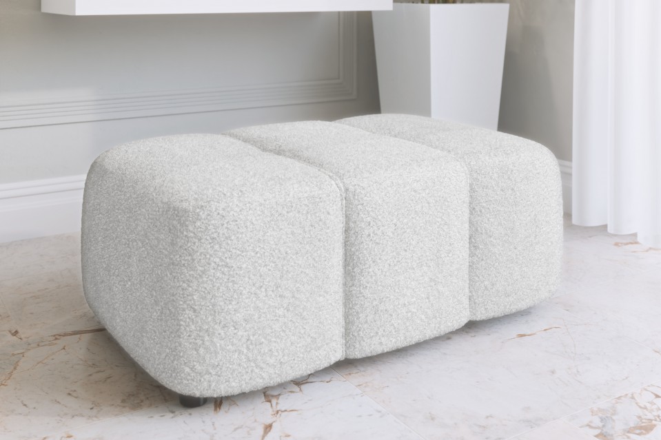 Polsterhocker Larow Boucle