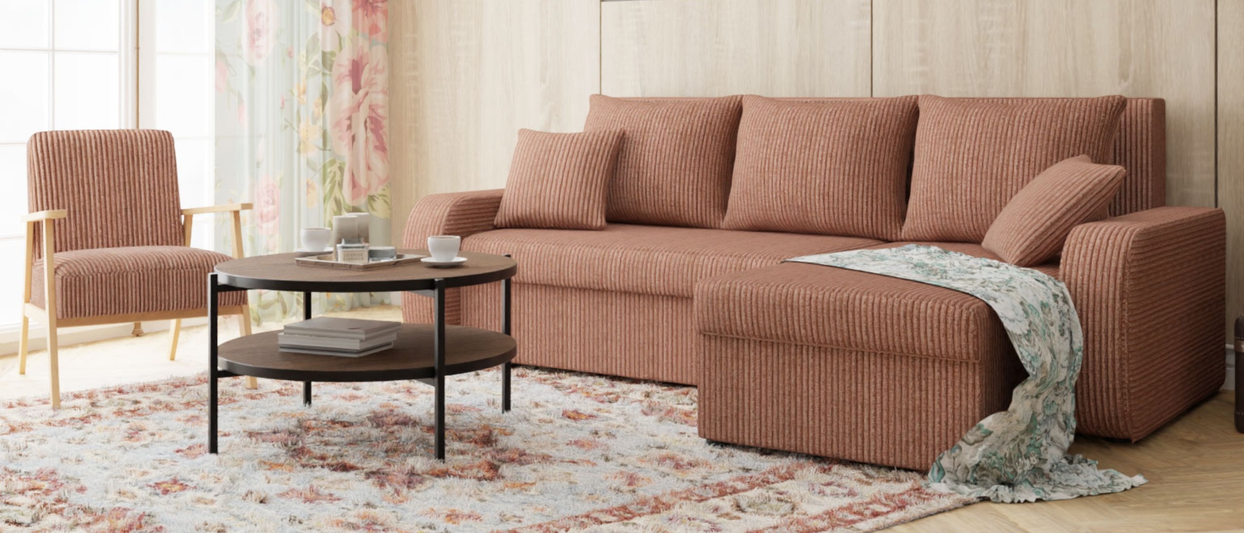 Wohnzimmer im Vintage-Stil