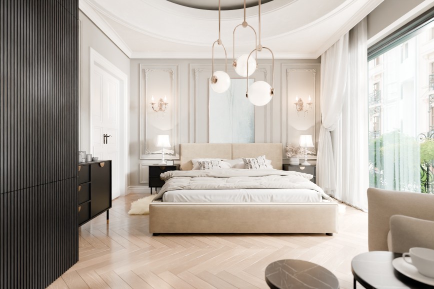 Schlafzimmer im Quiet Luxury Stil