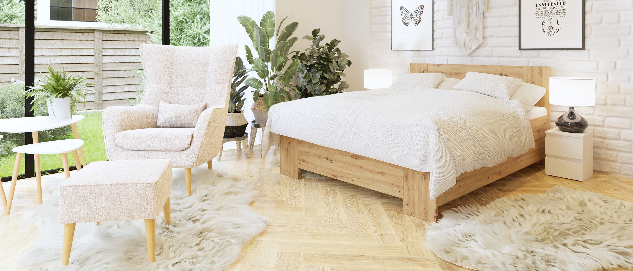 Schlafzimmer im Boho-Stil