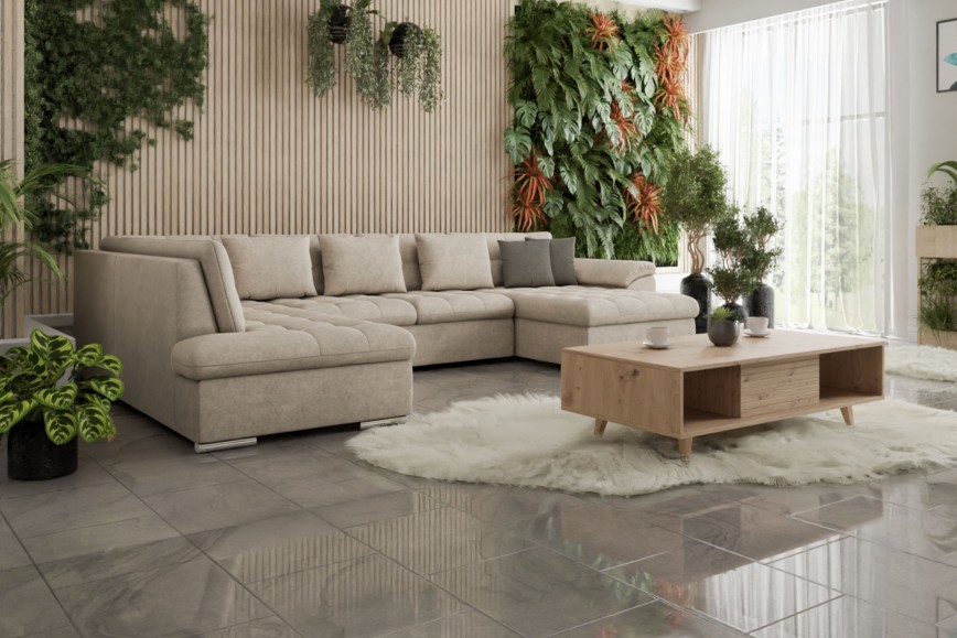 Wohnzimmer in Grün