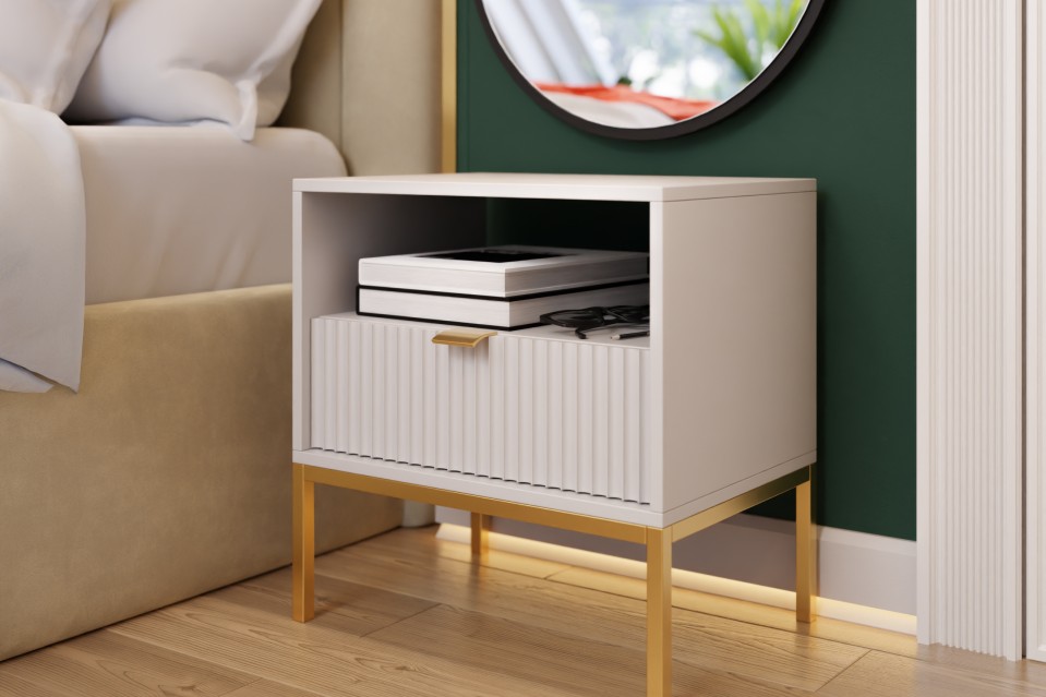 Nachttisch Mijano Gold MS54