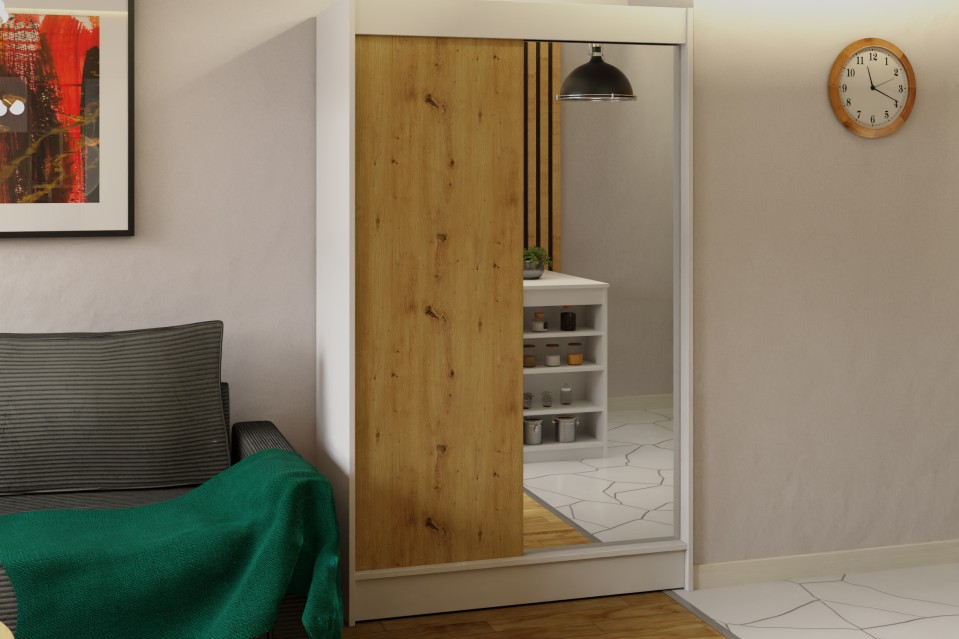 Schiebetürenschrank mit Spiegel Parys I