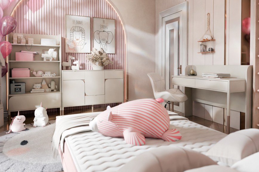 Modernes Zimmer für ein Mädchen
