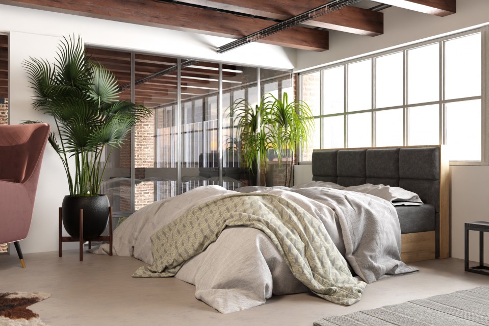 Boxspringbett mit Bettkasten Bogonita